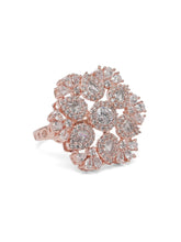 Bloom Inspired CZ Adjustable Finger Ring