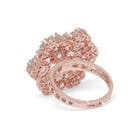 Bloom Inspired CZ Adjustable Finger Ring