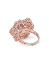 Bloom Inspired CZ Adjustable Finger Ring