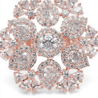 Bloom Inspired CZ Adjustable Finger Ring