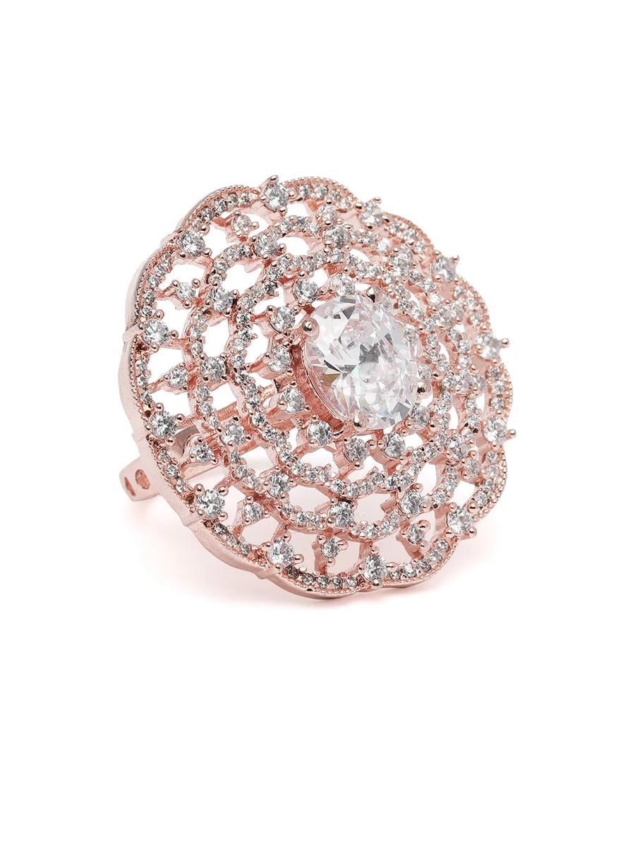 Signature Halo Accent Adjustable Ring