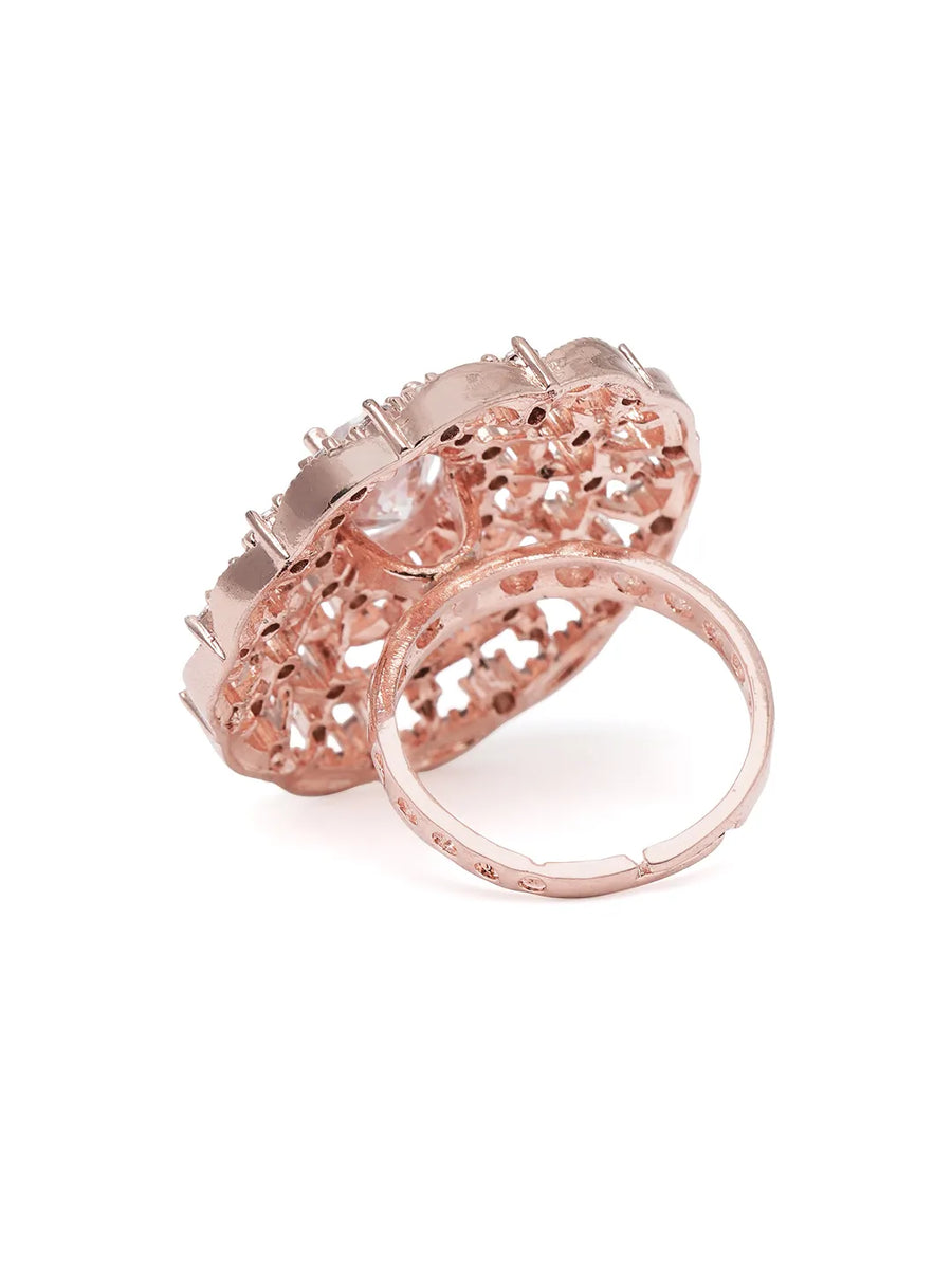 Signature Halo Accent Adjustable Ring