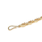 Traditional Crystal Drop Maangtikka - Gold - White
