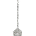 Classic Round CZ Maangtikka Design - Silver