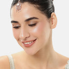 Vintage CZ Pearl Accent Maangtikka - Rose Gold