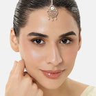 Vintage CZ Pearl Accent Maangtikka - Gold