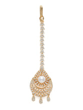 Vintage CZ Pearl Accent Maangtikka