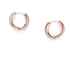 Sparkling Micro Pave Hoop Earrings