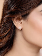 Sparkling Micro Pave Hoop Earrings