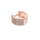 Sparkling Micro Pave Hoop Earrings