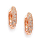 CZ Hoop Earrings with Brilliant Sparkle