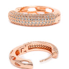 CZ Hoop Earrings with Brilliant Sparkle