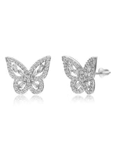 Butterfly Crystal Silver Pendant Combo Gift Set