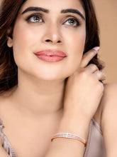 Sparkling Elegance CZ Slim Kada Bracelet