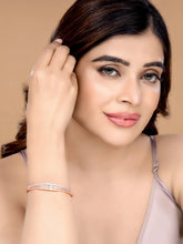 Sparkling Elegance CZ Slim Kada Bracelet