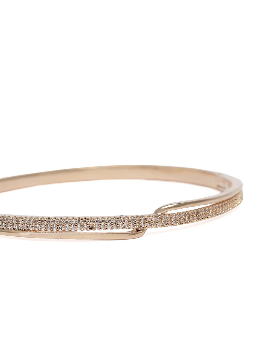 Chic Contemporary Textured Kada Bangle