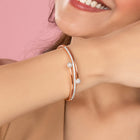 Parallel Gleam Sphere End Kada Bracelet