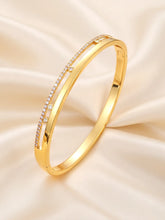 Opulent Gold Plated CZ Open Circle Kada