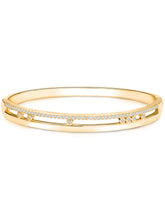 Opulent Gold Plated CZ Open Circle Kada