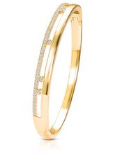 Opulent Gold Plated CZ Open Circle Kada