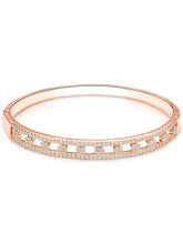 Chic Rose Gold CZ Link Kada Bracelet