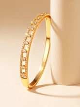 Chic Gold-Plated CZ Link Kada Bracelet