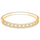 Chic Gold-Plated CZ Link Kada Bracelet