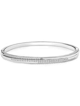 Delicate Silver-Plated CZ Slim Round Kada