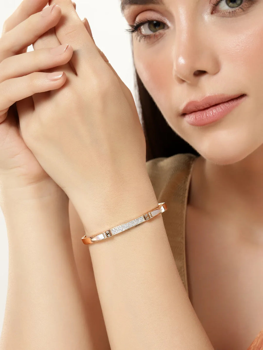 Trendy CZ Studded Kadas for Her