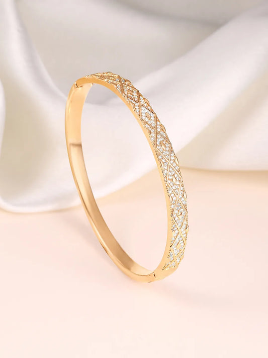 Elegance and Glamour CZ Studded Kada