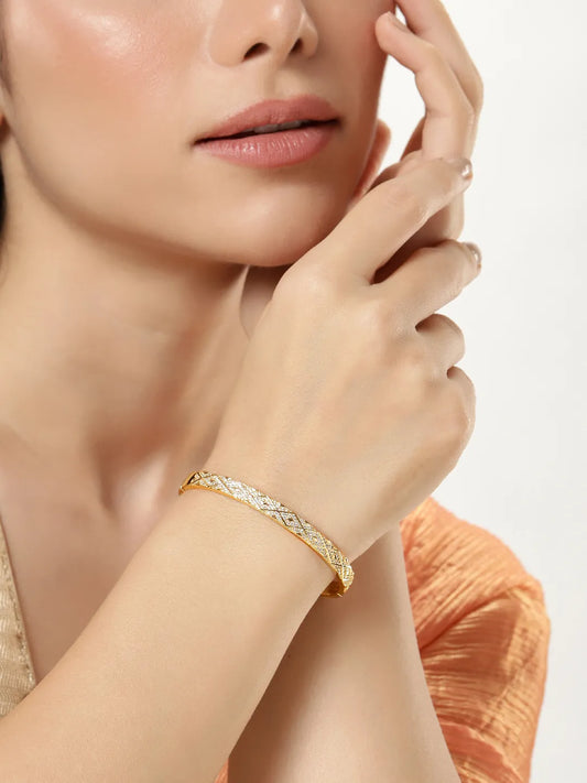 Elegance and Glamour CZ Studded Kada