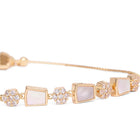 Shiny Zirconia Accented Chain Bracelet