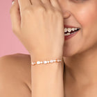 Oval Whisper & Zirconia Charm Bracelet