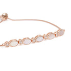 Oval Whisper & Zirconia Charm Bracelet