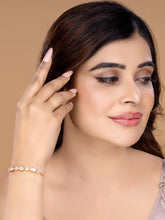 Soft Petal Sparkle Slider Bracelet