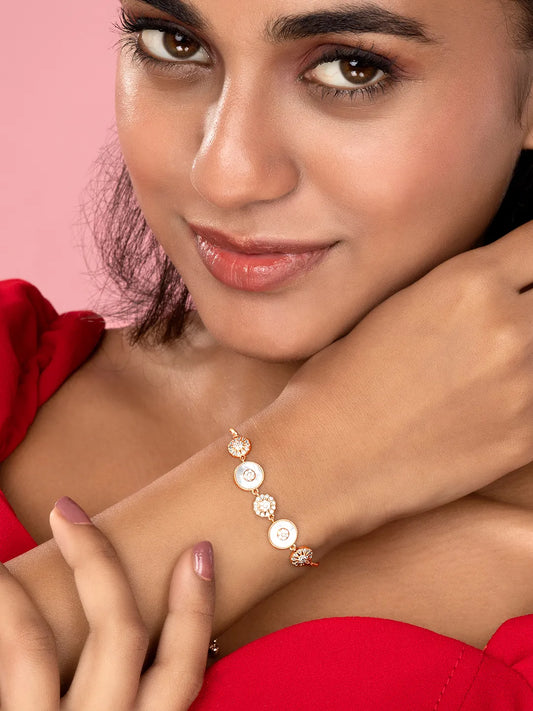 Glowing Discs with Sparkle Bracelet