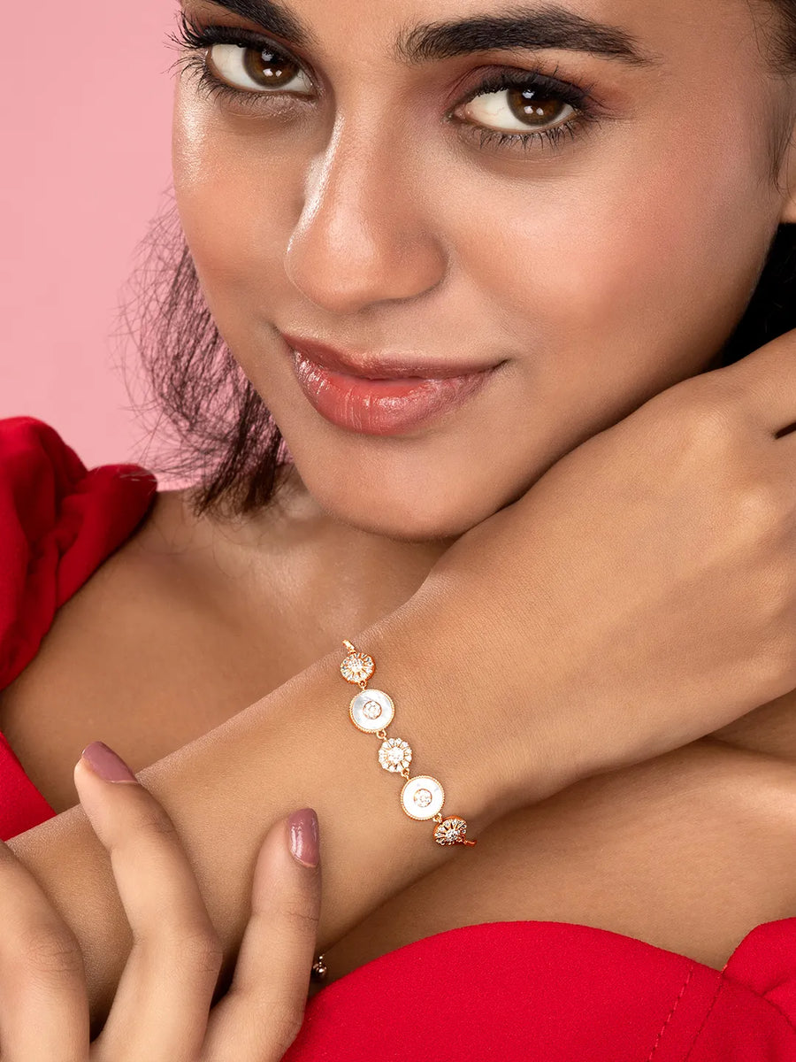 Glowing Discs with Sparkle Bracelet
