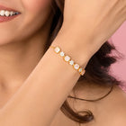 Square Shell & CZ Adjustable Bracelet