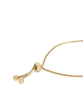 Square Shell & CZ Adjustable Bracelet