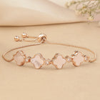 Dazzling CZ Clover Accent Bracelet