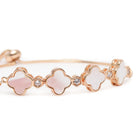 Dazzling CZ Clover Accent Bracelet