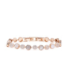 Shimmering CZ Floral Bracelet