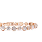 Shimmering CZ Floral Bracelet