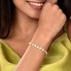 Shimmering CZ Floral Bracelet