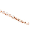 Shimmering CZ Floral Bracelet