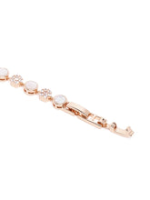 Shimmering CZ Floral Bracelet