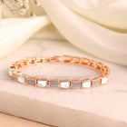 Shiny CZ Stud Bracelet for Women