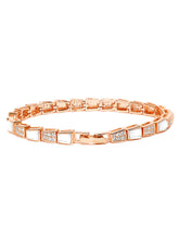 Shiny CZ Stud Bracelet for Women