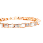Shiny CZ Stud Bracelet for Women