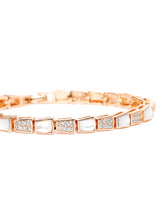 Shiny CZ Stud Bracelet for Women